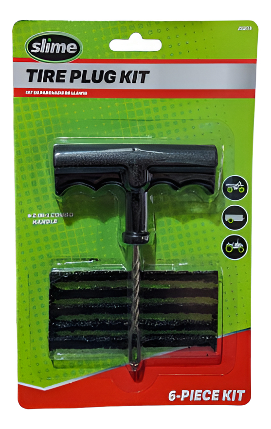 Kit Parches Tiras Herramienta Llantas Ponchadas Marca Slime