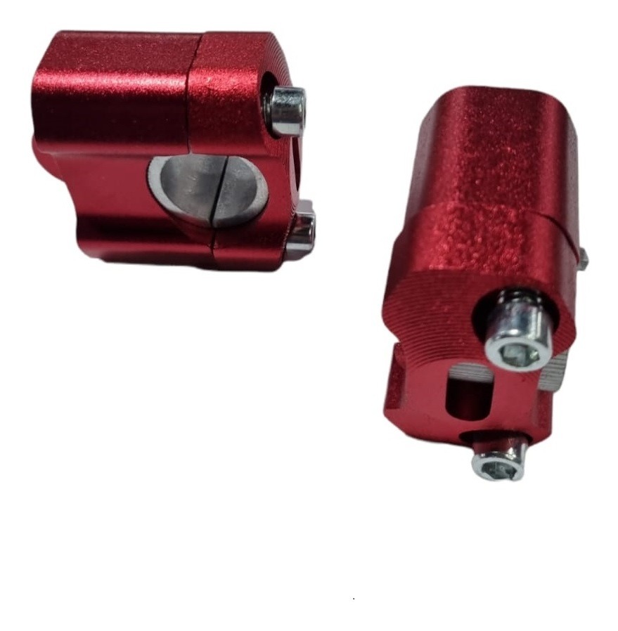 Anclaje Manillar 28mm Rojo
