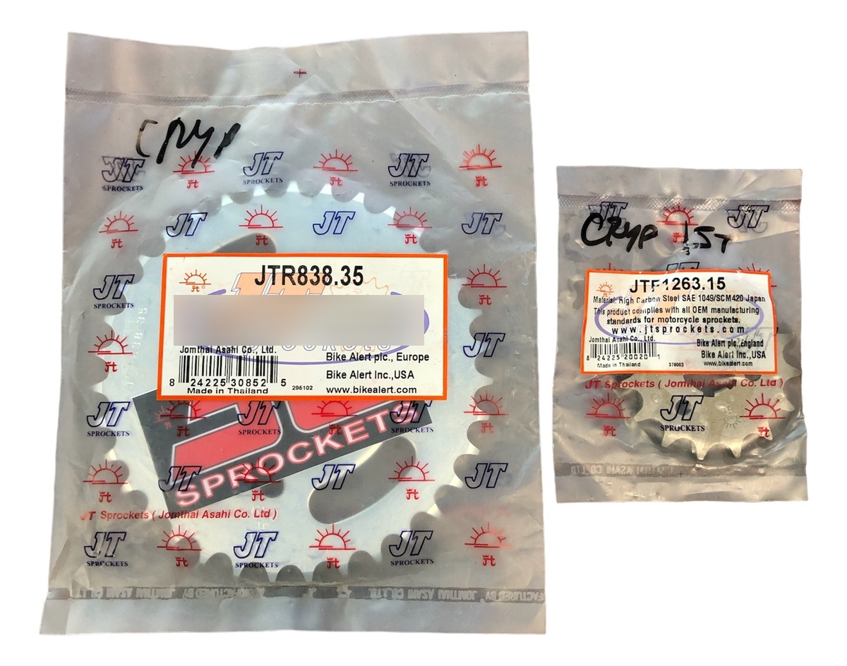Transmision Solo Plato Y Piñon New Crypton Jt 35-15