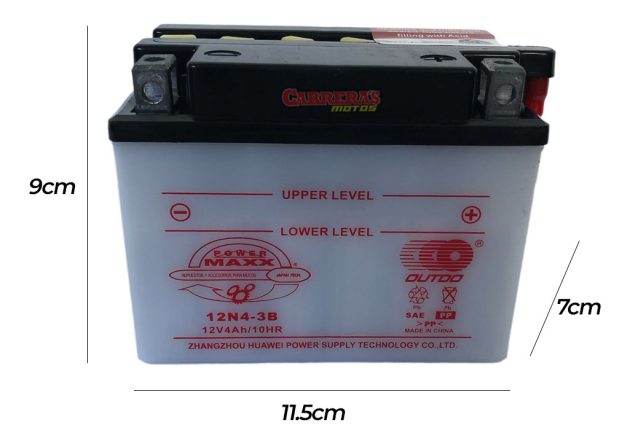 Bateria Moto Yb4l-b X3m/jog Acido - Imagen 2