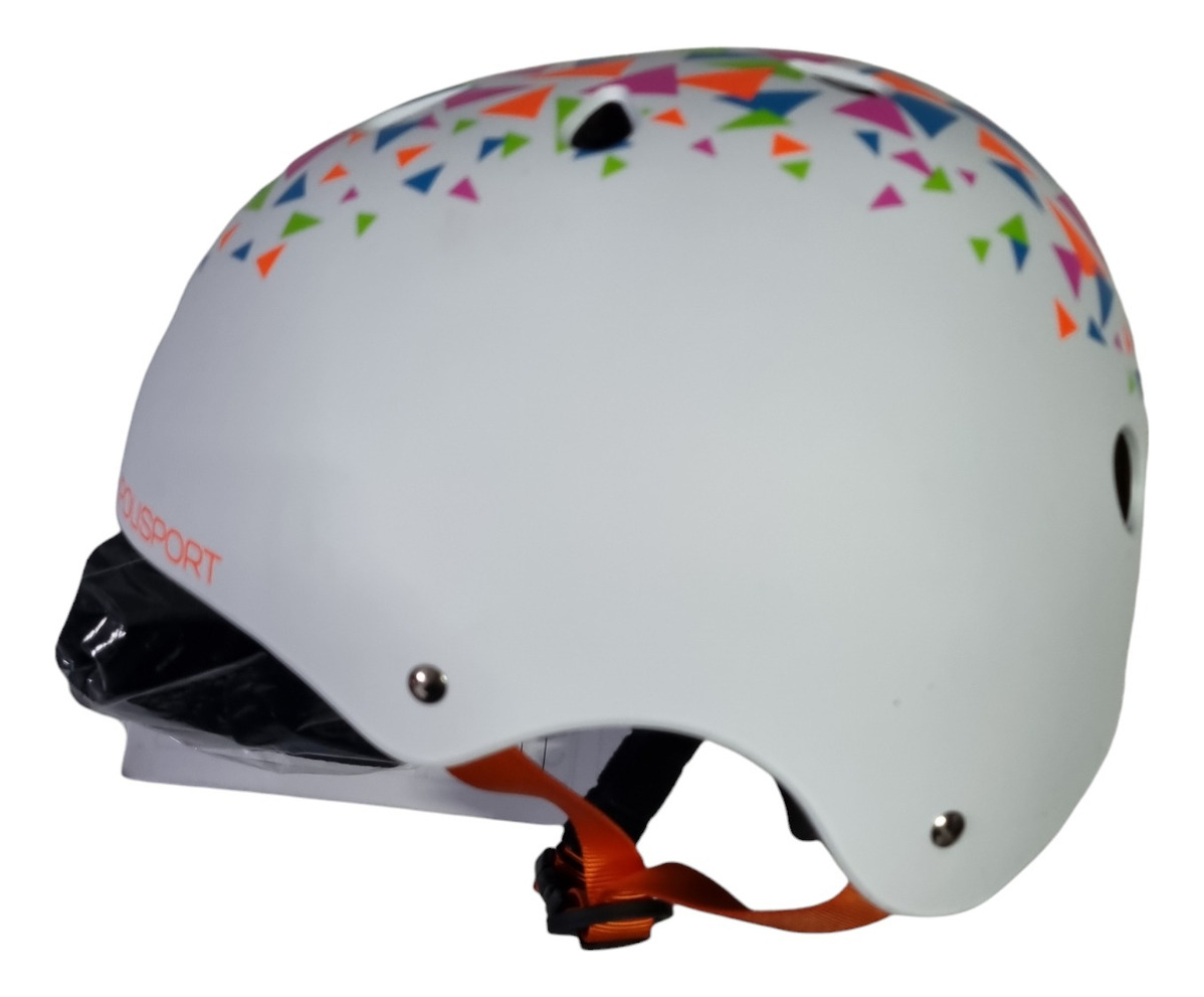 Casco Bici Tipo Bmx Radical Polisport Bco/triangulos (53-55)