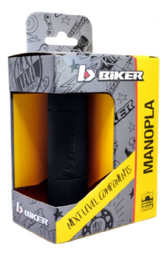 Puño Moto Biker Diamond C/alambre Negro