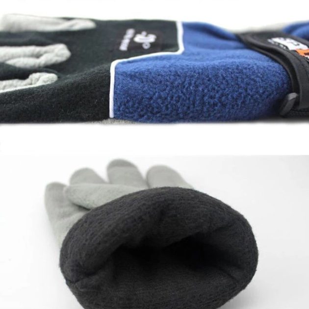 Guantes Termicos De Invierno Rojo/marron - Imagen 2