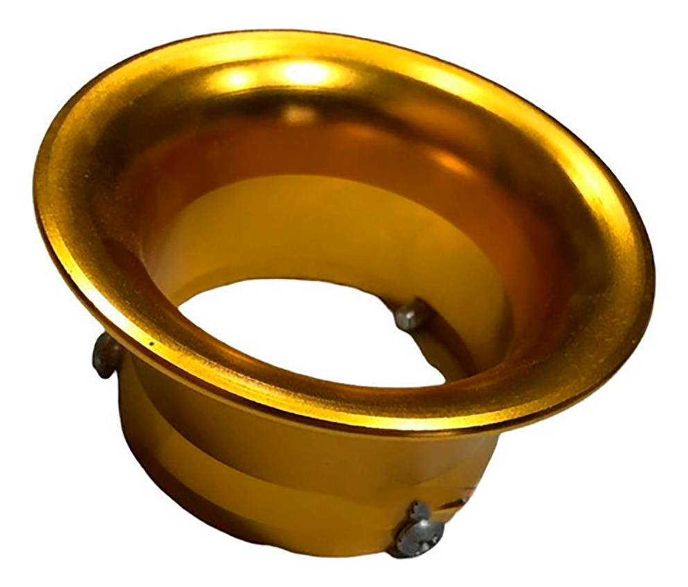 Trompeta Carburador 63mm Dorado