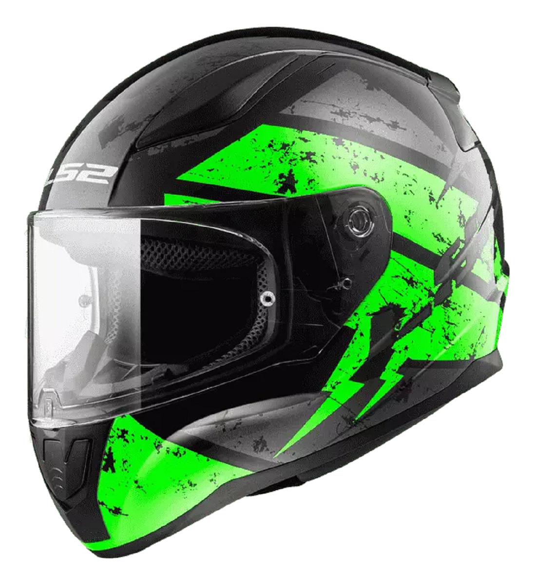 Casco Ls2 Integral Ff353 Deadbolt Matt Black Green