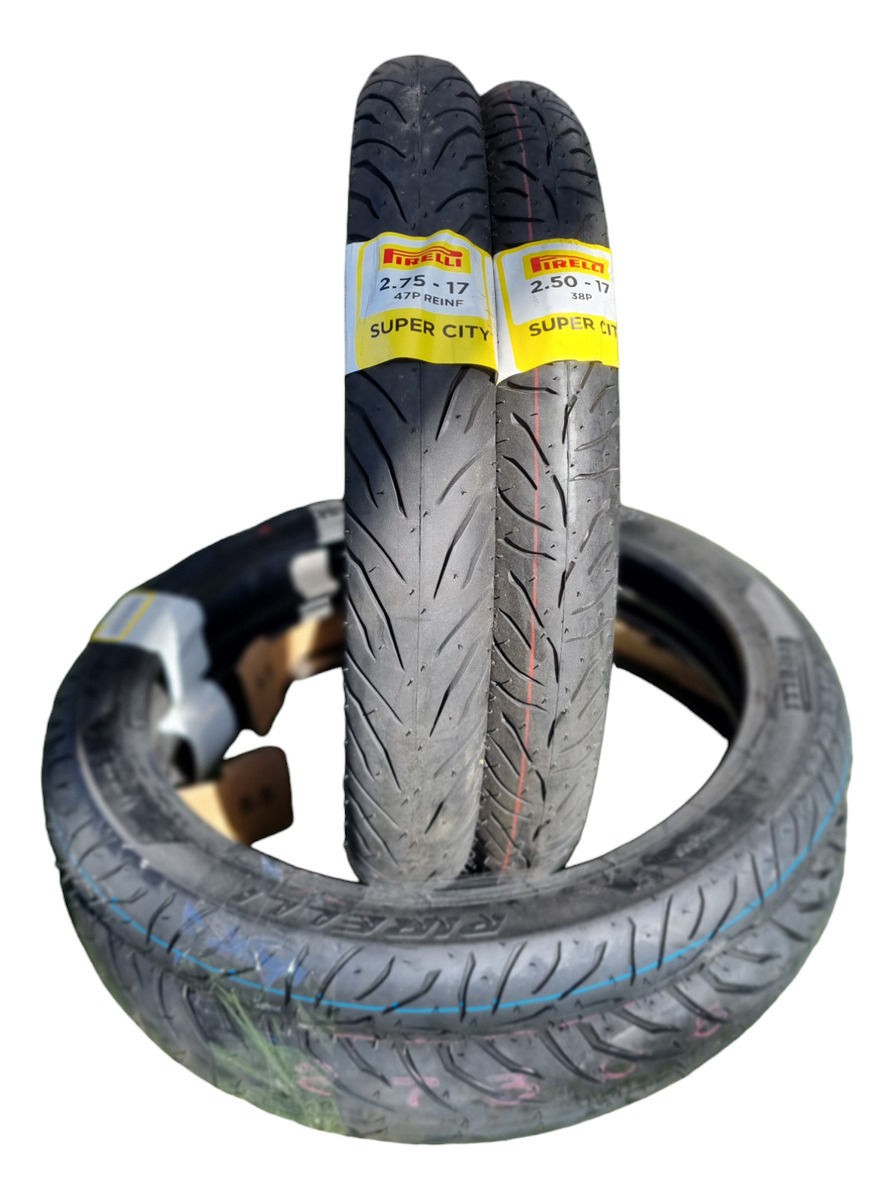 Kit Cubiertas 250/17 Y 275/17 Supercity Pirelli
