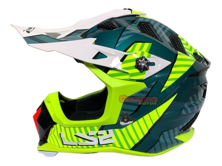 Casco Ls2 Cross Mx700 Astro Gloss Cobalt Talle S