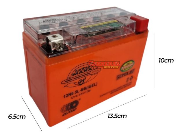 Bateria Moto Yb6.5l-bs Classic Gel Pmaxx - Imagen 2