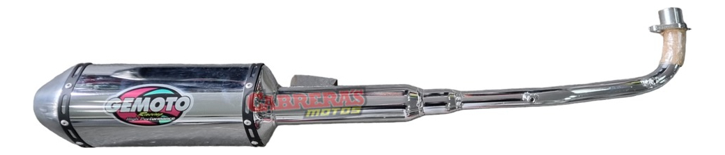 Caño De Escape Gemoto 110 Termo Grande Cromado