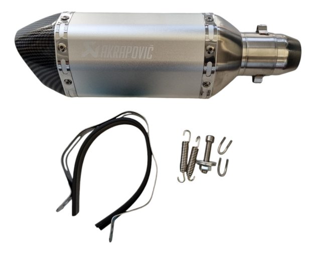 Escape Akrapovic 5 Caras 20 Cm Gris/carbon