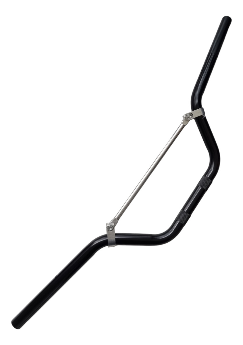Manillar Aluminio Con Puente Negro 80x15cm