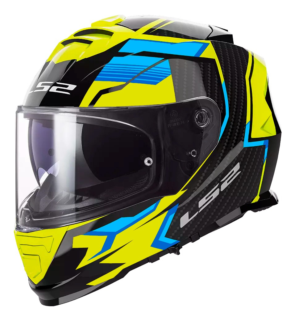 Casco Ls2 Integral Ff800 Tracker Black H-v Yellow