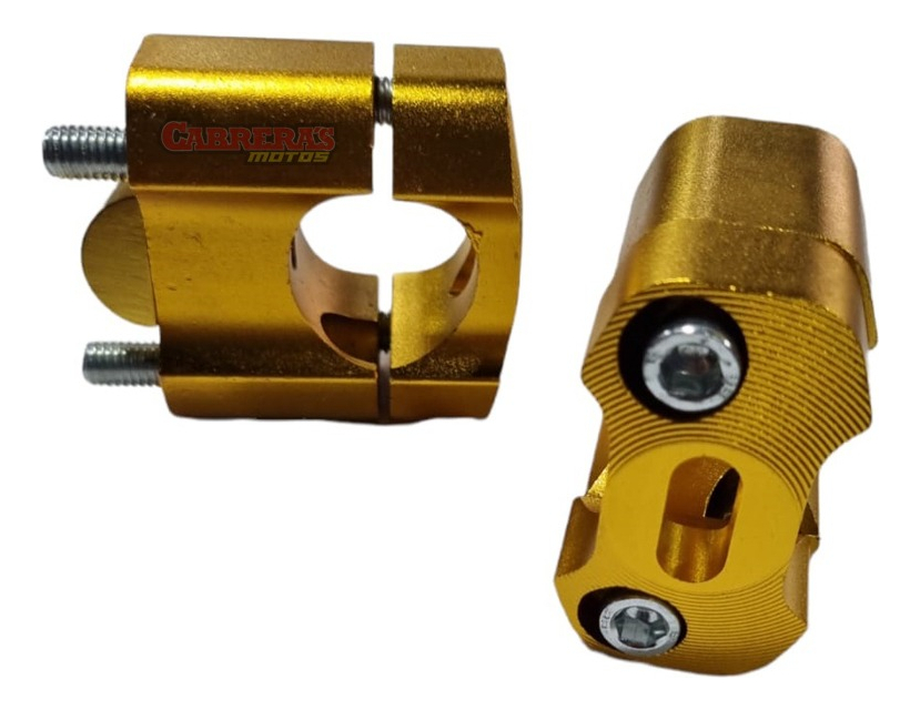 Anclaje Manillar 28mm Dorado