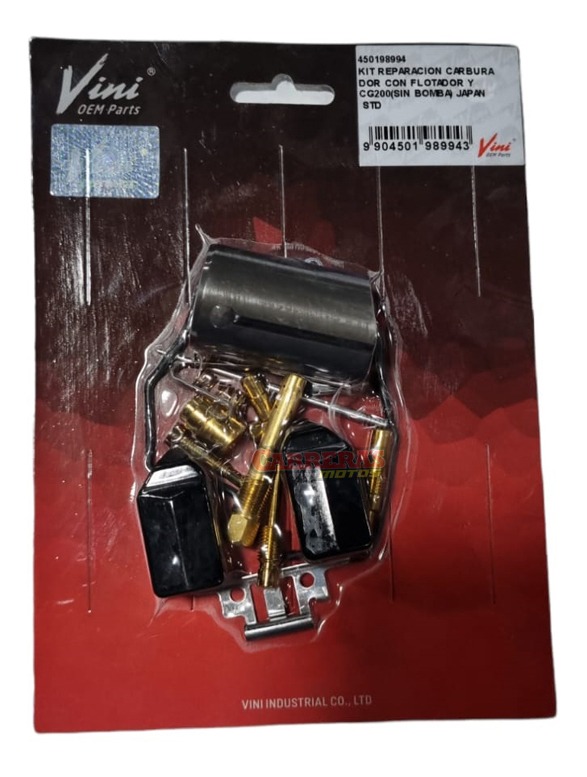 Kit Carburador Cg200 C/flot Y Pul Vini
