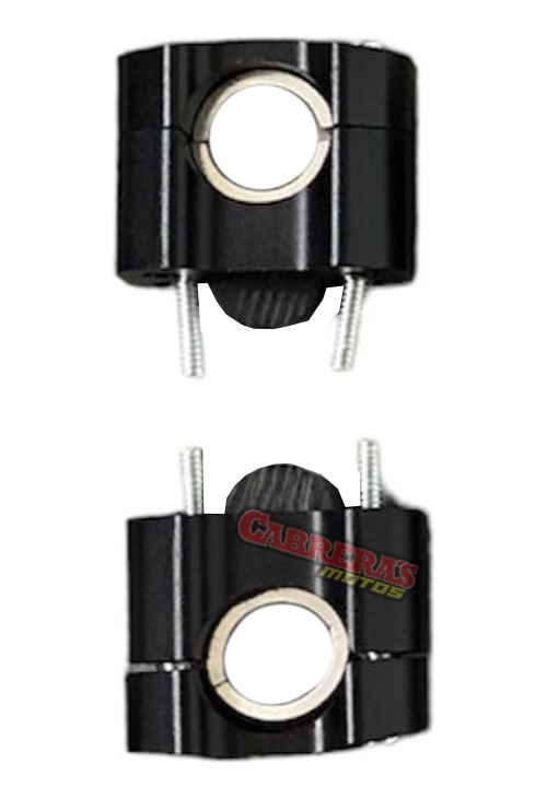 Anclaje Manillar 28mm Negro