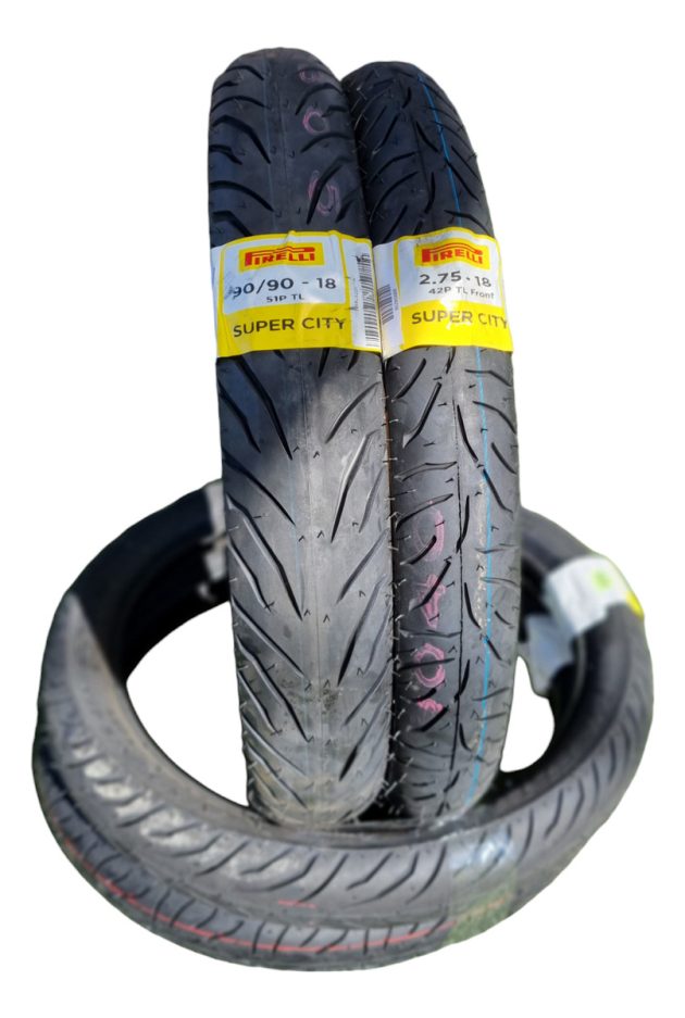 Kit Cubiertas 275/18 Y 90/90/18 Supercity Pirelli Tl
