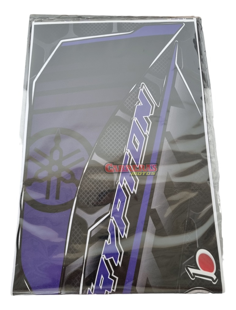 Kit Calcos Crypton Negro Con Violeta