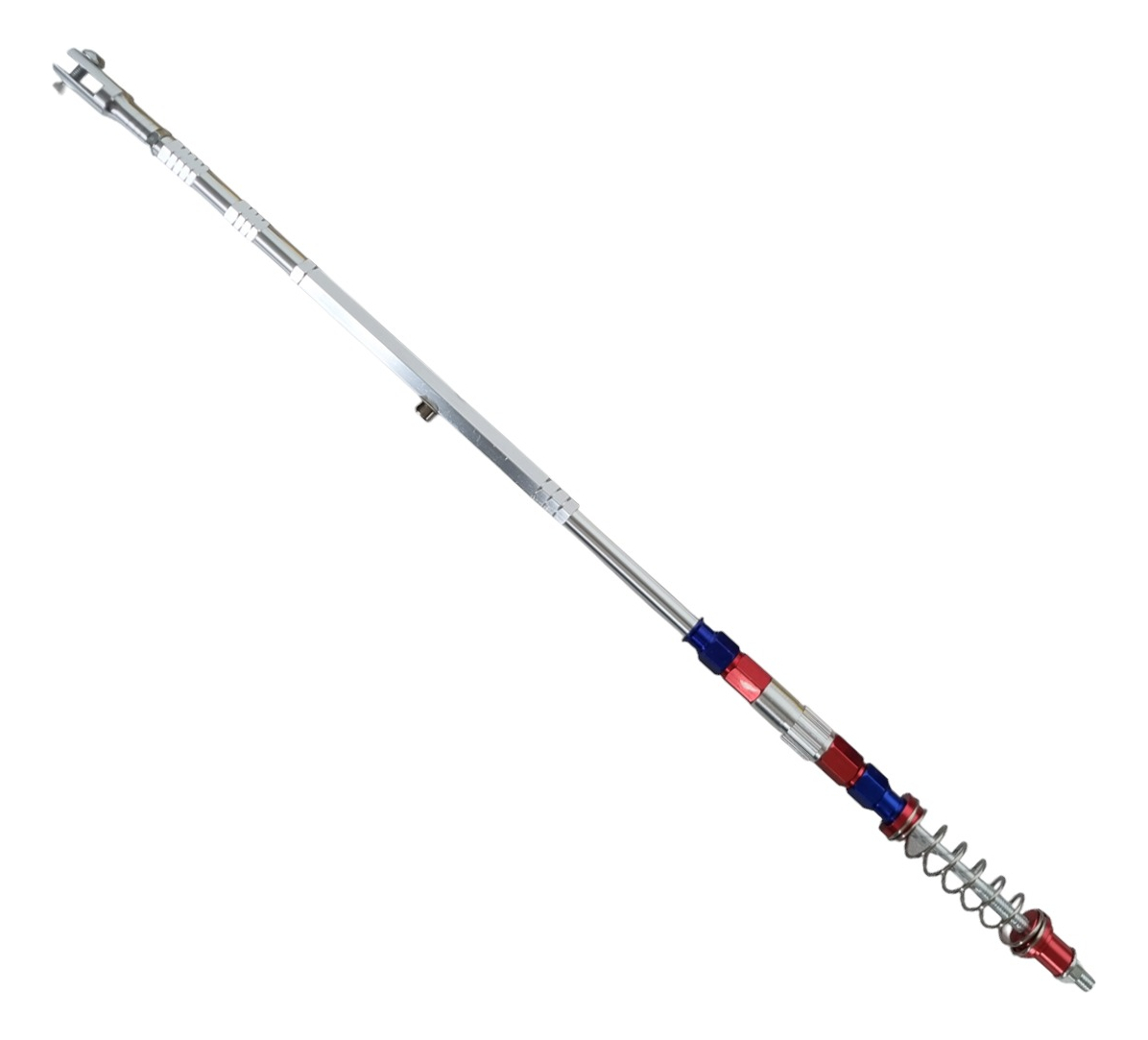 Varilla Freno Tuning Regulable Aluminio Plateada
