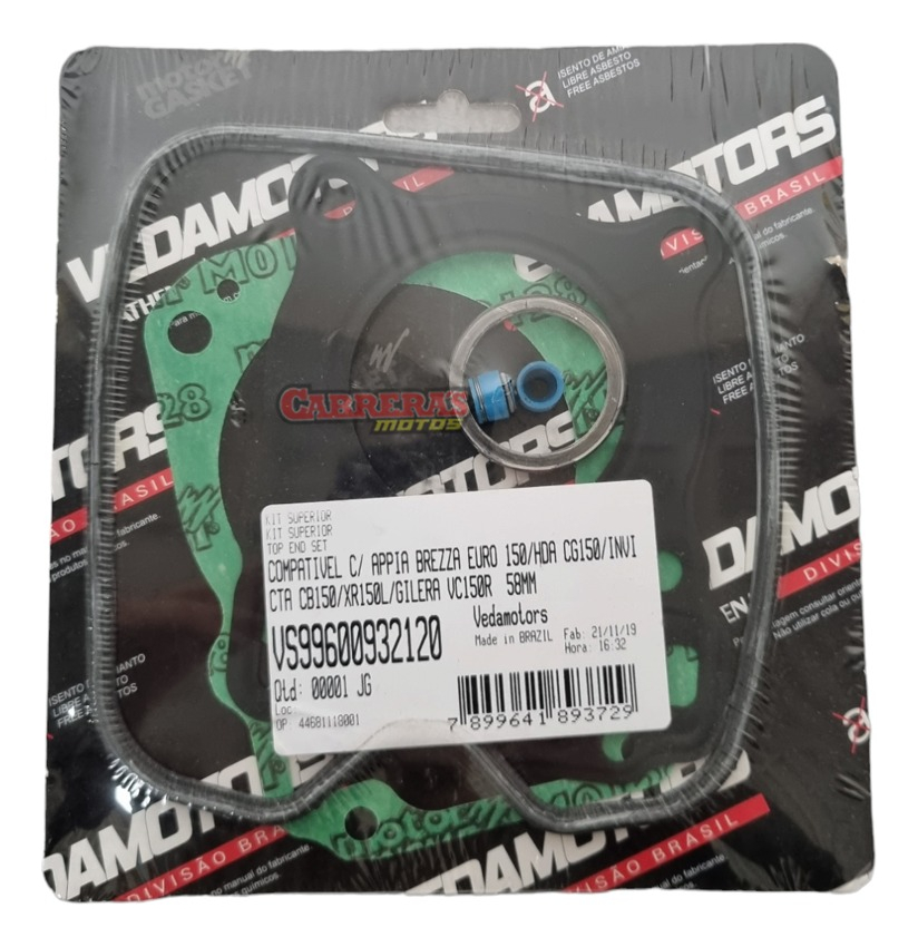 Junta Descarbonizado Cbf150/xr120 C/sello Vedamotors