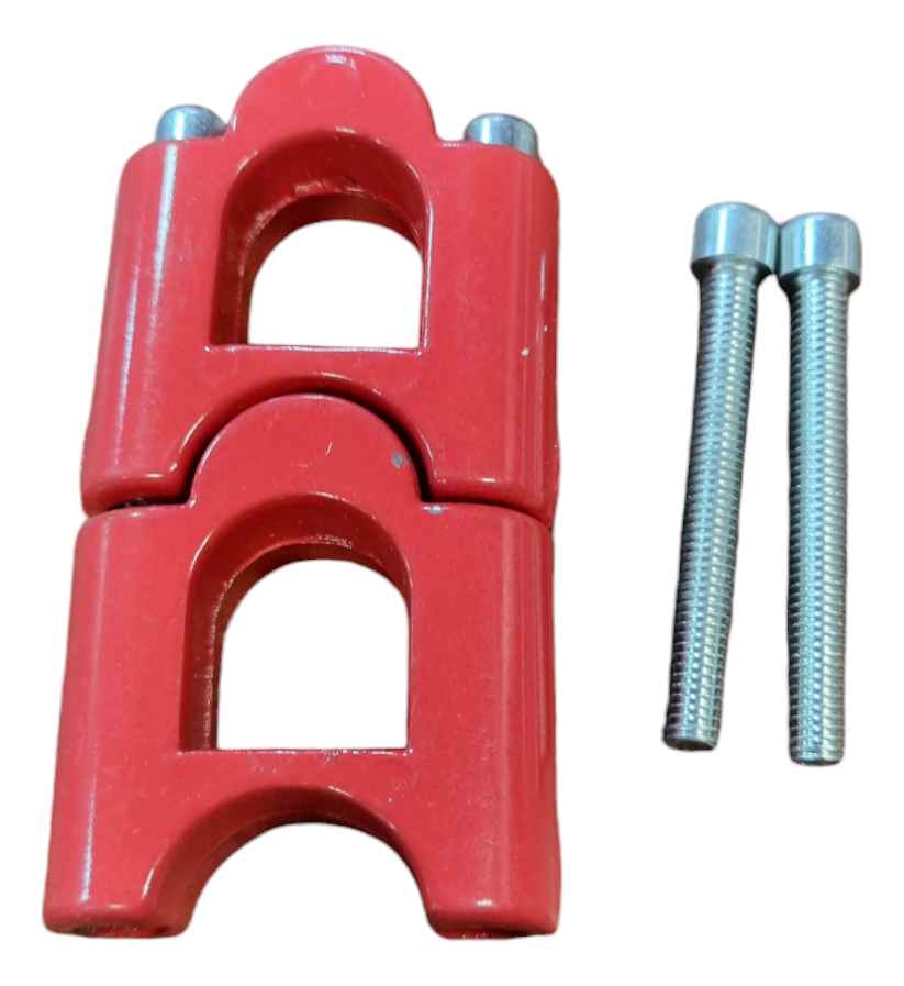 Alargador Avance Anclaje Manillar 22mm Rojo