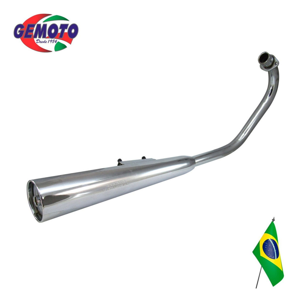 Caño De Escape Gemoto Cg Corto
