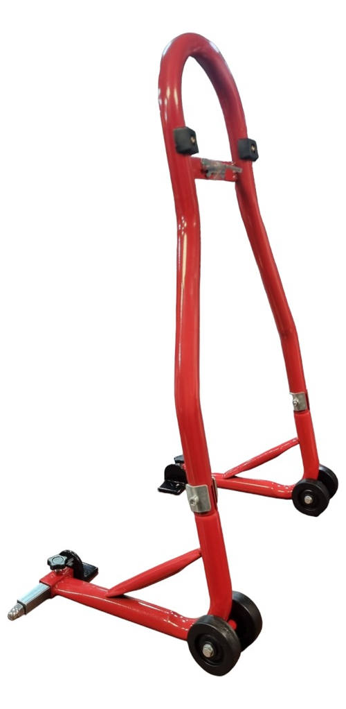 Banco Eleva Moto Rojo Con Rueditas Tipo Ninja
