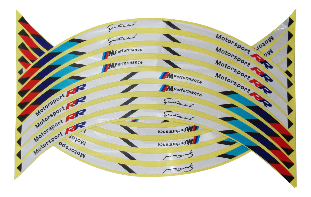 Tira Adhesiva Para Ruedas Tuning Varios Colores