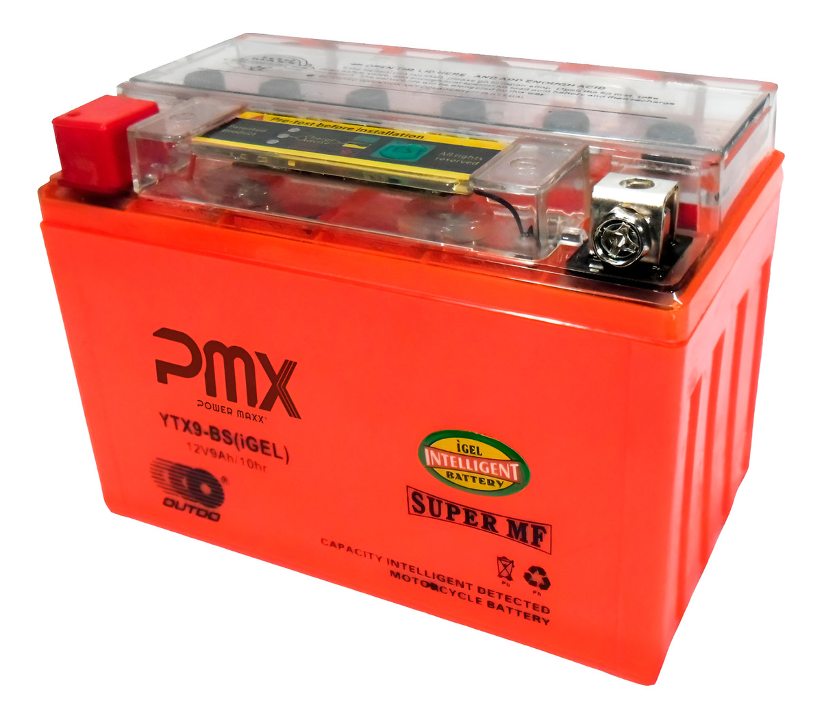Bateria Moto 12v 9a Ytx9-bs Gel Cuatriciclos Pmaxx