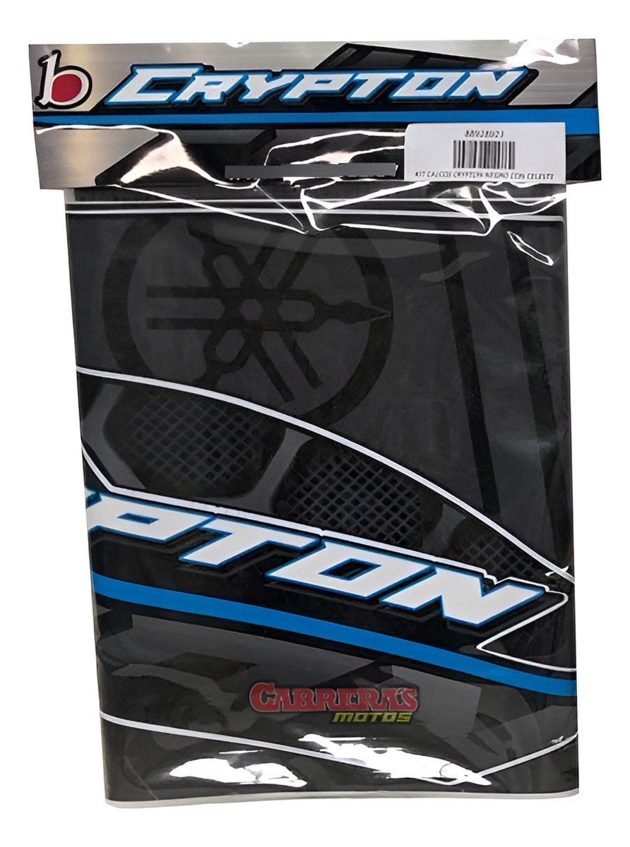 Kit Calcos Crypton Negro Con Celeste