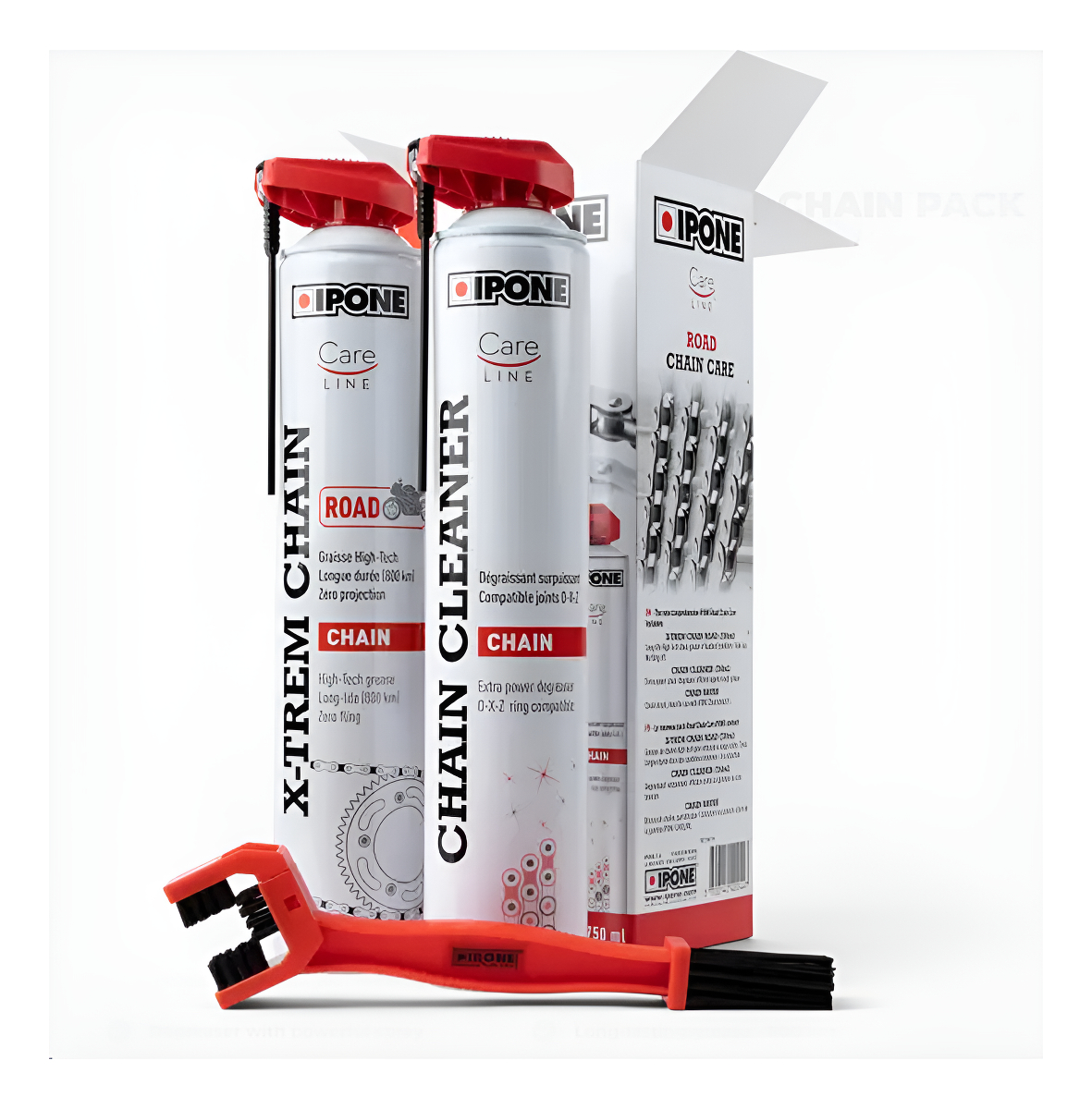Kit Mantenimiento Cadena Ipone Road Chain Care Pack