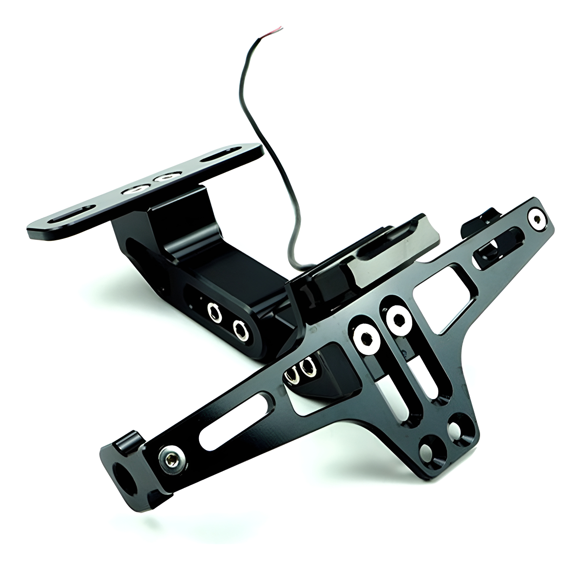 Colin Porta Matricula Tuning Rebatible Con Led