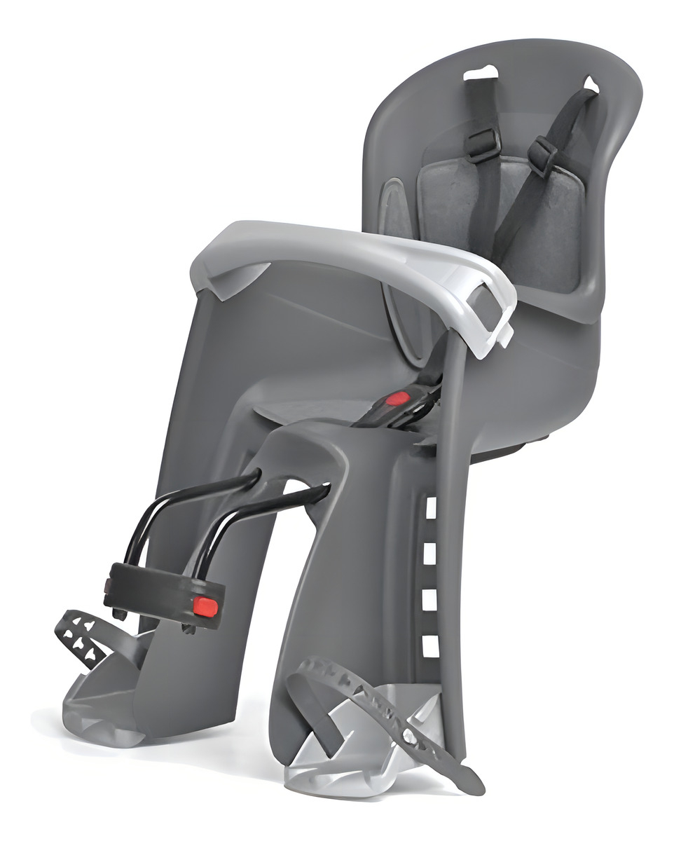Asiento Delantero De Bicicleta Para Niños Polisport Bilby Jr Hf, Color Gris