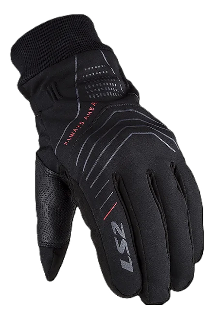 Guante Ls2 Civil Para Motocicleta, Impermeable, Táctil, Protección Para Motocicletas, Color Negro, Talla S/p