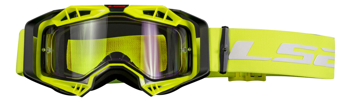 Ls2 Antiparras Cross Amarilla Armazón Amarillo