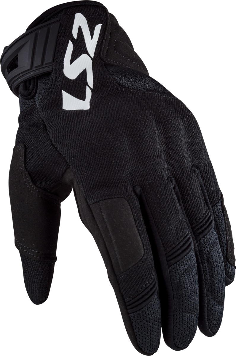 Guantes Moto Cortos Ls2 Corto Silva Color Negro Talle Xxl